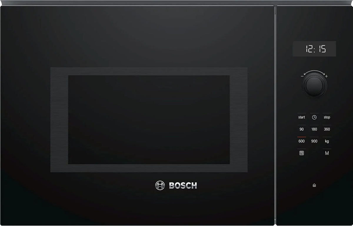 Bosch, Elektriske køkkenmaskiner og apparater, build- i mikroovn, enkelt funktion, BFL 554 MB 0, Sort / sølv, 0 L