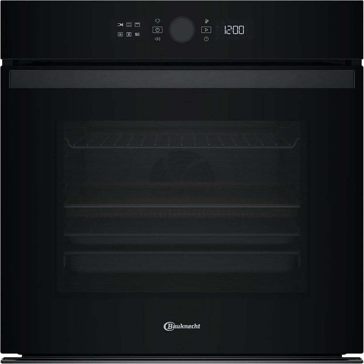 Bauknecht BBI4S8HM1SK, Ovne, bygning-i ovn, 60 cm, 73 l madlavning rum, varmluftsovn med 15 funktioner, AirFry, Sort / sølv, 73 l