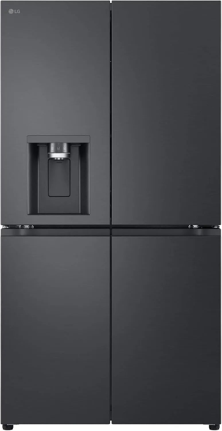 LG GML960EVBE, Køle-/fryseskabe, Multi- Dørkøleskab med Fryser (641 L, Energiklasse E) med is- og vanddispenser, Sort, 641 L, 2 x 91, 4 x 72