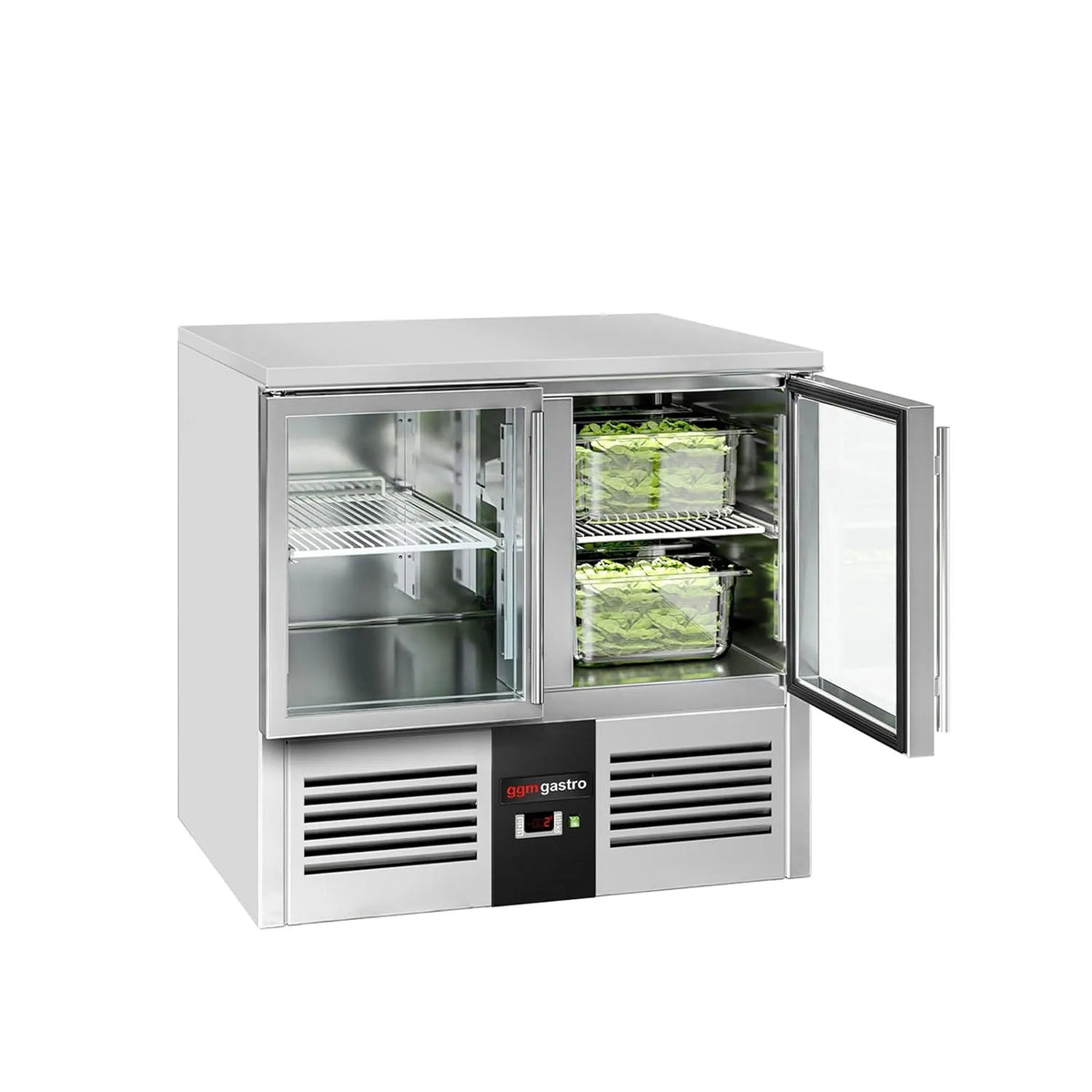 GGM Gastro, Køleborde, Sort, 903x700x876 mm, 0, 9 mm, 40 mm, 240 l