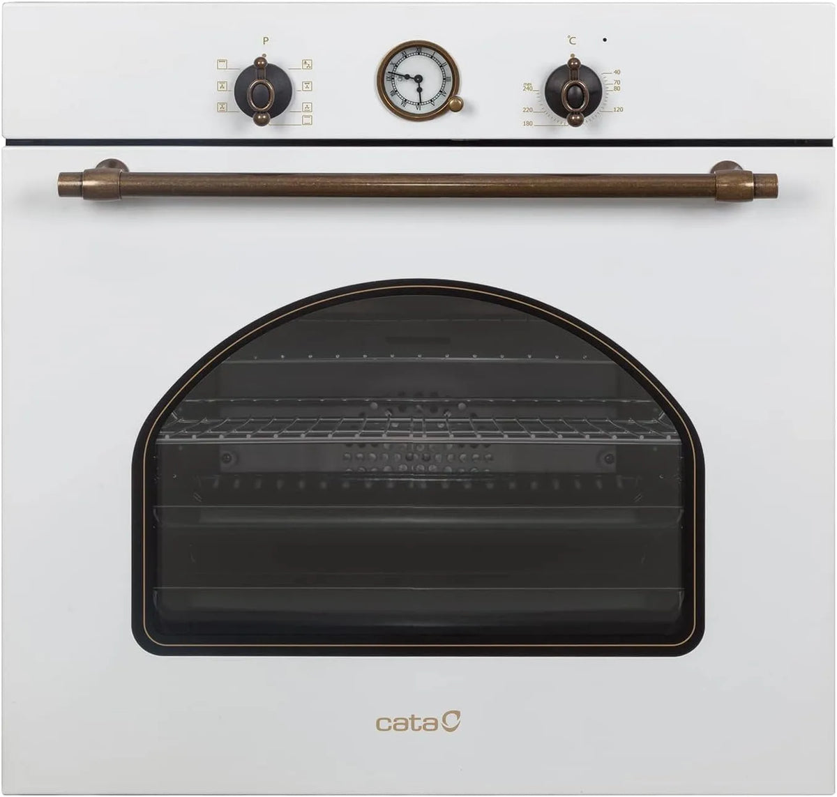CATA MRA7108WH, Ovne, Bygning-i ovn Elektrisk i Rustic hvid Energy Class A 7 Funktioner og mekanisk, Hvid, 7108W, 60 L, 60 cm