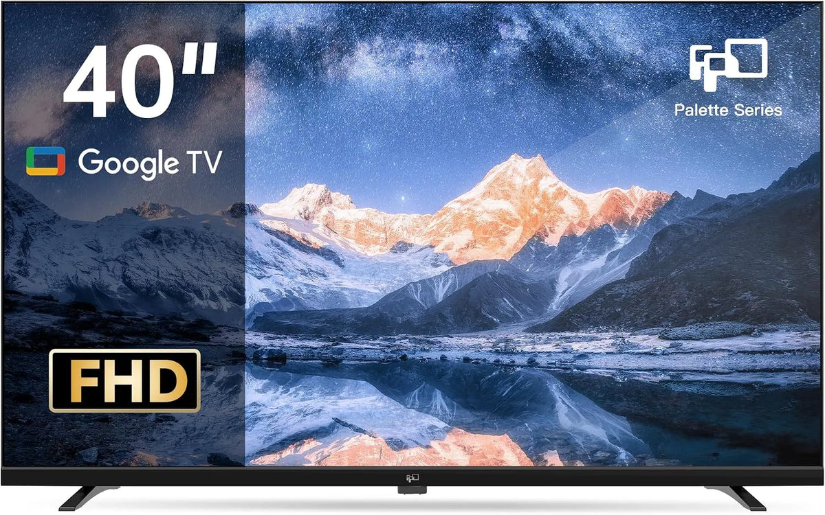 FPD CG40, Bærbare TV'er, 40 tommer TV, Full HD Smart TV med Google TV Dolby Audio ( ), Sort, Full HD, 10 l