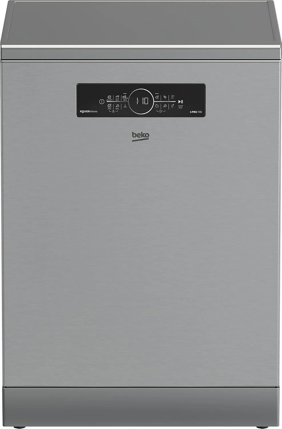 Beko BDFN36561XP, Opvaskemaskiner, 60 cm, opvaskemaskine 60 cm, fritstående og underoverflade i stand, til 15 skræddersyede, Sølv, 3 v