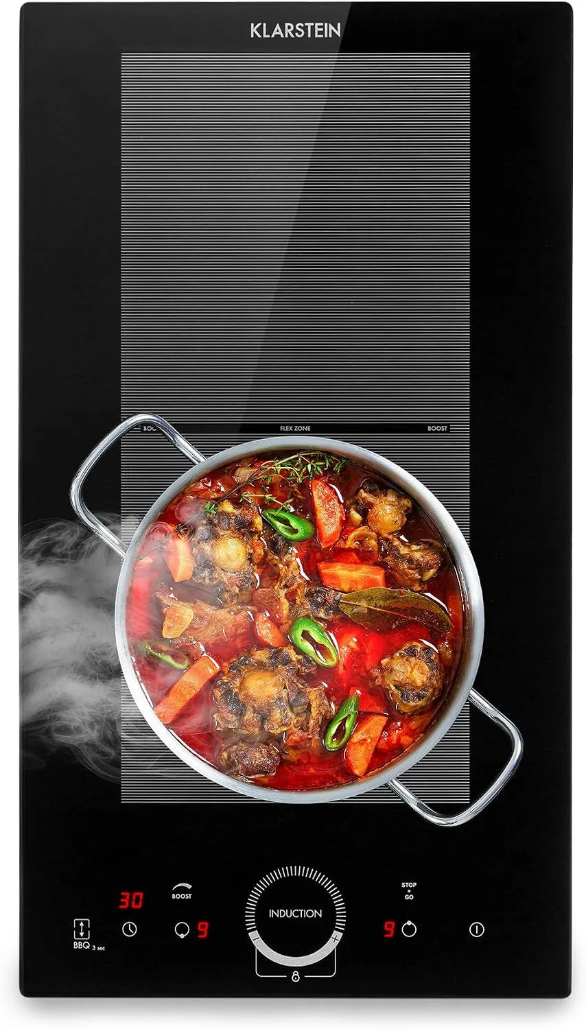Klarstein, Kogeplader, induktionsspole, glas keramisk spole, induktionsspole med 4 plader, med touch, Sort, 3500 w, 2000 w, 2800 w, 240 V