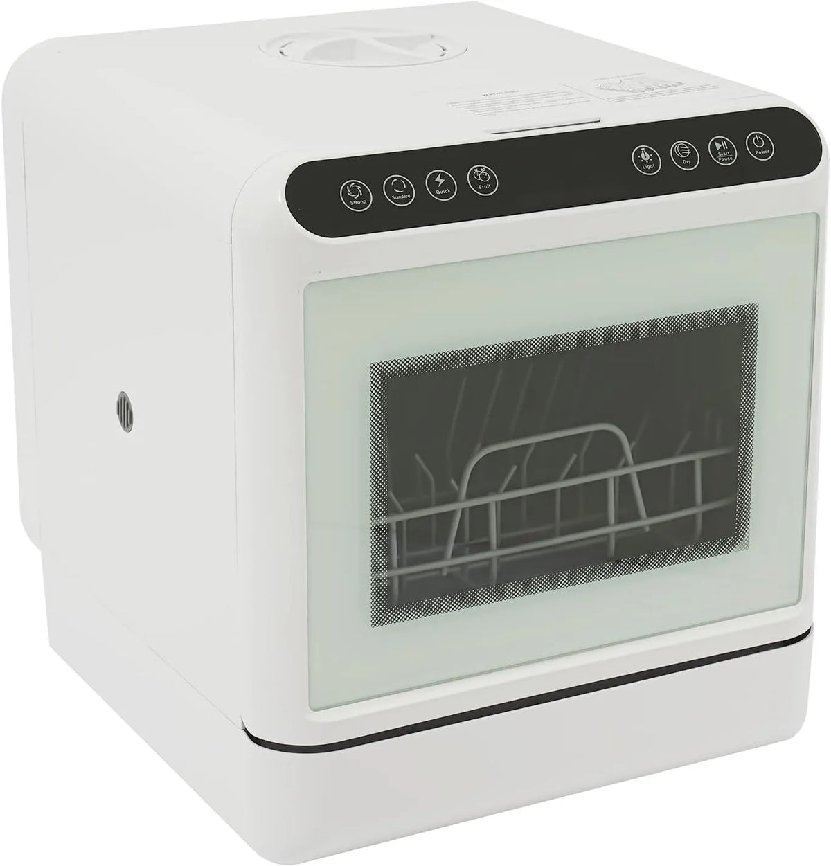 HUOMMGS, Bordopvaskemaskiner, Bordopvaskemaskine 1100W Mini opvaskemaskine til 6 tailormade lofter 4, Hvid, 1100W, 6L, 14x18, 11x18