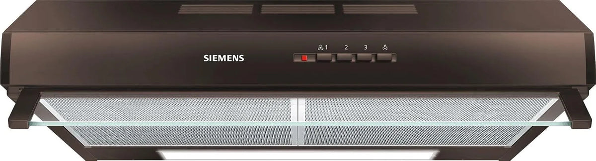 Siemens iQ300 LU63LCC40, Underbyggede emhætter, Integreret underbygning 60 cm LED belysning, Sort, 60 cm, 63L
