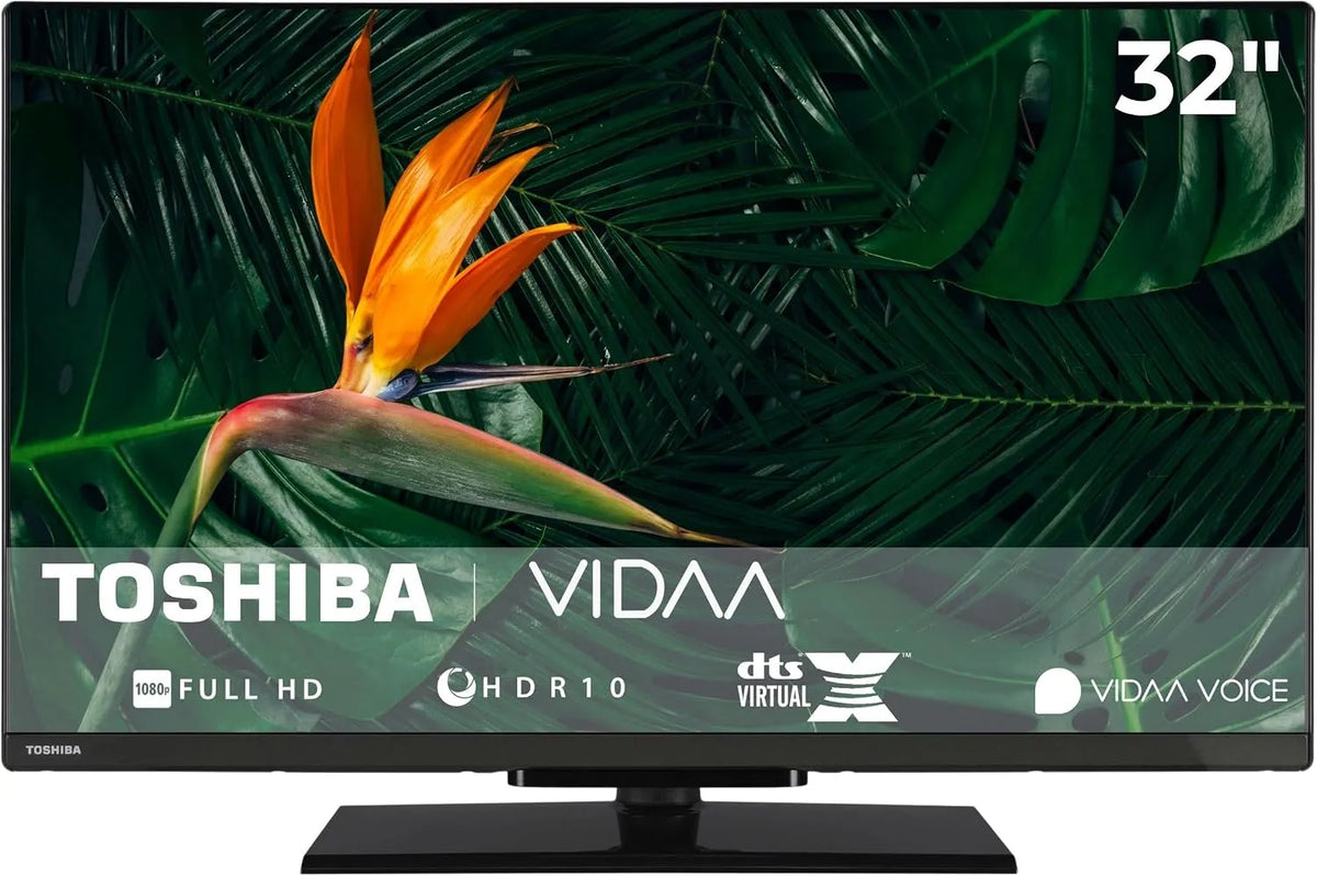 TOSHIBA 32LV3F63DAZ, TV'er, TV 32 tommer VIDAA Smart TV med fuld HD-opløsning, Sort, 32L, 80 cm