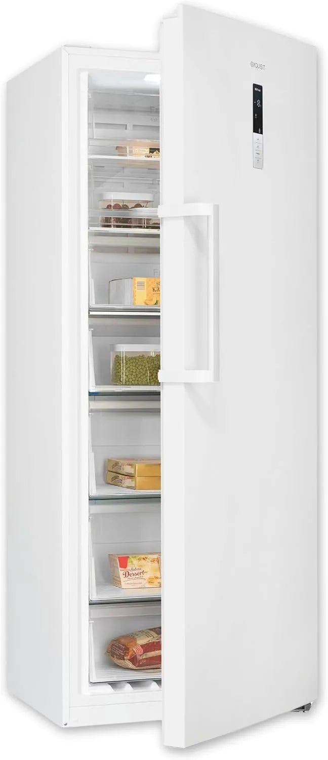 Exquisit, Fryseskabe, Udsøgt Fryser - 380 l - No Frost - 5 skuffer - Hvid, 380 l, 18 g, 18, 0 kg, 39 dB
