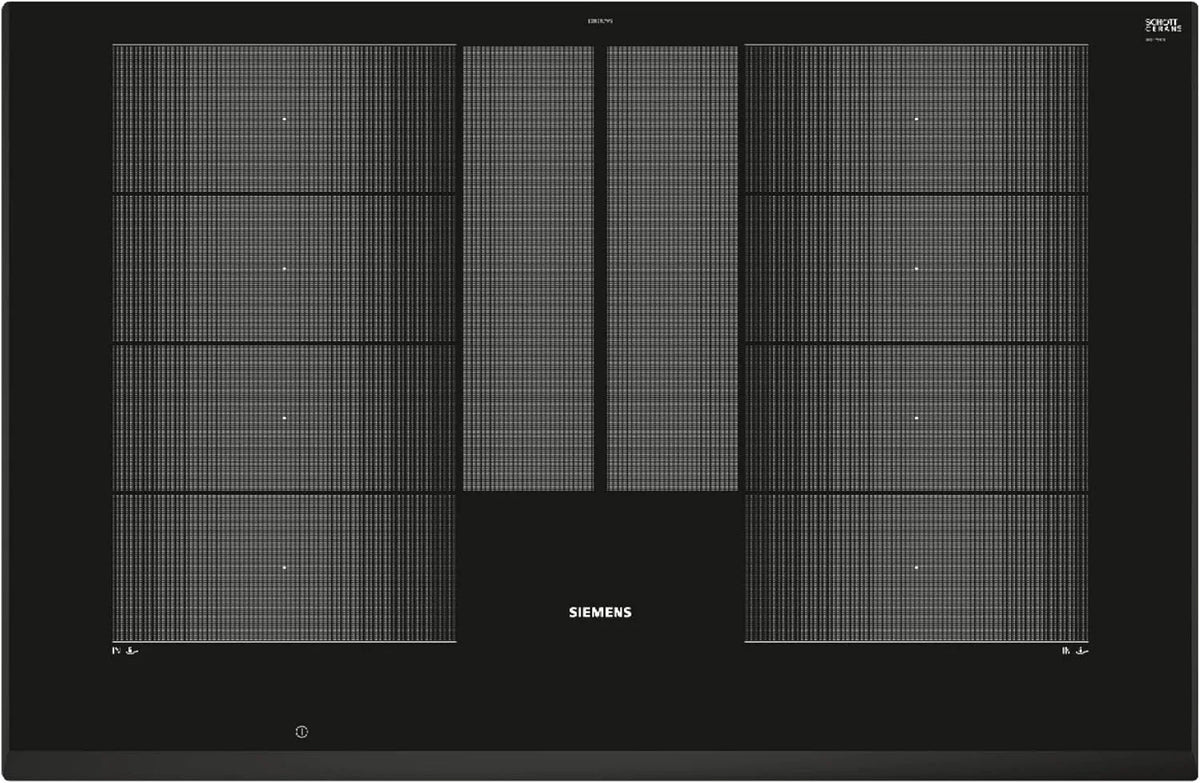 Siemens iQ700 EX851LYV5E, Kogeplader, Smart induktionsbeholder 80 cm sort, 80 cm, 851L, 30 cm