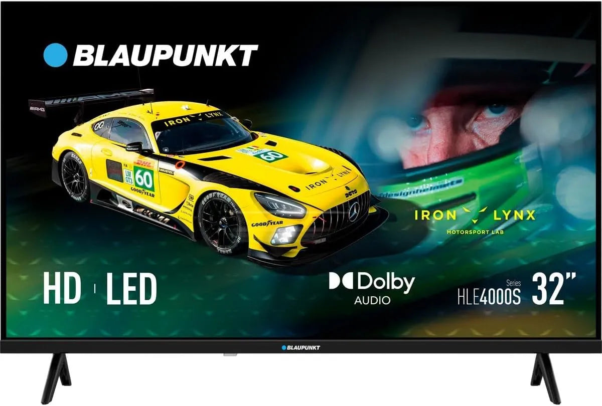 BLAUPUNKT 32HLE4000S 32HLEINGS, Bærbare TV'er, BLUPUNKT 32 tommer LED HD Ready TV med Dolby Audio 16: 9 2X USB, CI Coax, Sort, 1366 x 768