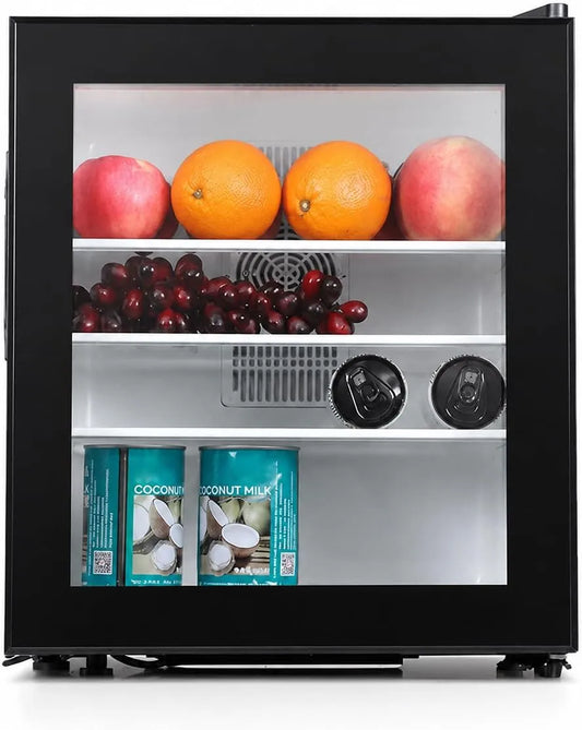 Generic, Minikøleskabe, 30L Mini Frid til Drin, Cactus opretstående køler, Silent 28dB Operatør, Sort, 30L, 28dB, 400 x 398 x 480 mm, 1 kW