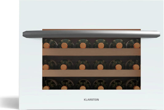 Klarstein, Indbyggede vinkøleskabe, Vinsider 24 Bygg- I Uno Bygg- i vin køleskab - 24 flasker, 1 zone, 5-20 ° C, LED, Sort, 0, 75 l, 42 dB