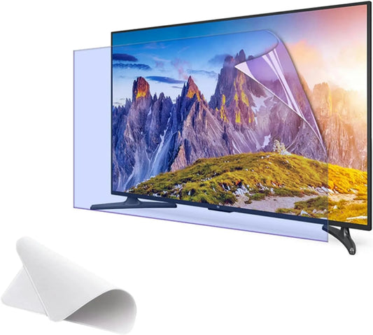 RAGOPILEN 77tommer, Skærmbeskyttelse til TV, 77inch TV-skærm beskyttelsesfilm, mat TV-skærm beskyttelsesfilm 75-85 inches Klar, Sort, 77inch