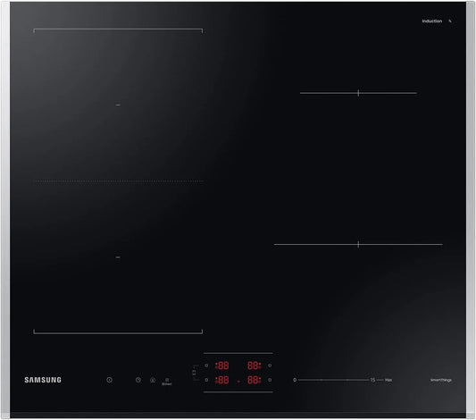 Samsung NZ64B5046JK/U1 NZ64B5046JK, Kogeplader, Autarke induktionshob ( / U1), 60 cm, glas keramik, FlexZone, SmartThings, Sort, 9777G