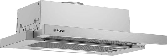 Bosch DFT63AC50, Væghængte emhætter, Hotte standard 60 cm 360 m3 / h 68 dB 146W Acer uildable, Sølv, 60 cm, 68 dB, 146W