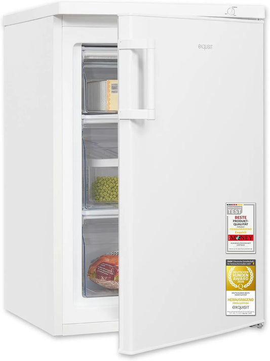 Exquisit GS581-H-010E GS581, Fryseskabe, Udsøgt fryser - H- 010E - 85 l fryseskakt, Hvid, 85 l, 4, 0 kg, 84, 5 cm