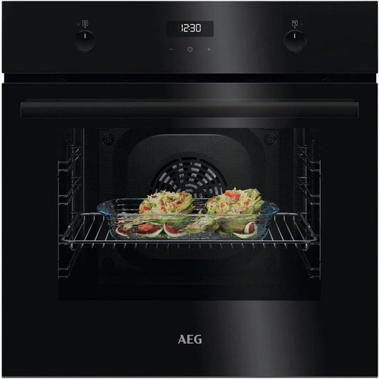 AEG BEK43511XB, Ovne, bageovn SurroundCook ® Sort, 65 l, 40 W, 598 x 594 x 560 mm, 590 x 560 x 550 mm