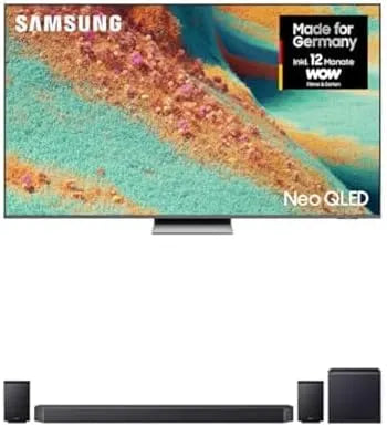 Samsung 4.0.2-Kanal-R 11.1.4-Kanal-Soundbar, TV'er, Neo QLED 4K TV QN85F 85 tommer (214 cm) Mini LED AI TV HW-Q995GF Q- serie 11.1.4, Sort, QLED