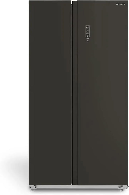 CREATE, Køle-/fryseskabe, / FRIDGE STUDIO SIDE MED SIDE 550 / Side- køleskab 550L Sort / 91.2 x 70.4 x, Sort, 550L, 2 x 70, 4 x 177, 7cm