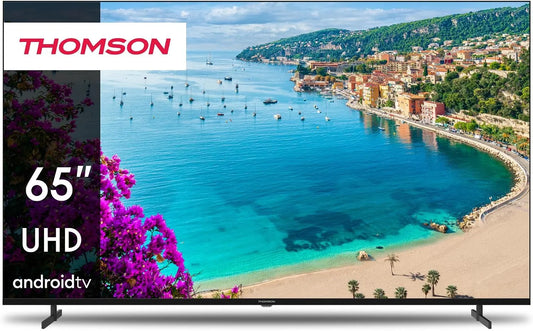 Thomson 65UA5S13, TV'er, 65 inches (165 cm) 4K Ultra HD Smart Android TV, Google Assistant, Wi- Fi, Dolby, Sort, 65 inch, 165 cm, 4K, 400x400