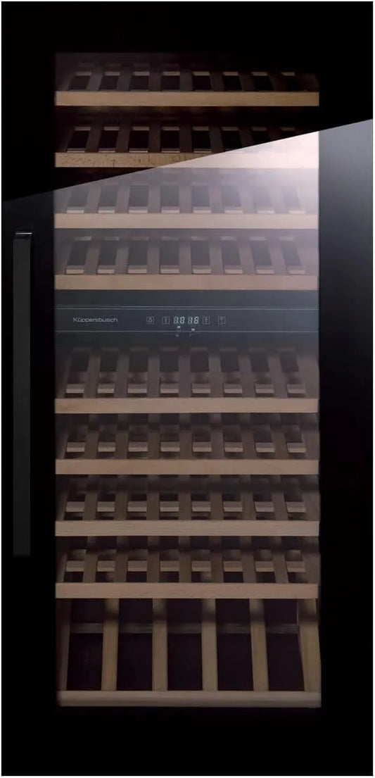 Küppersbusch, Indbyggede vinkøleskabe, FWK 4800.0 S5 K- Series 8 build- in vin klimaskab Sort / sort Velvet, Sort, 122, 2 cm