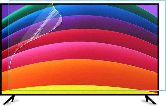 Yiustldd, Skærmbeskyttelse til TV, Antiglare film til tv-skærme, anti-blå lysskærm filter, lindre øjenstamme, mat, Sort, 58 ', 1269x721mm