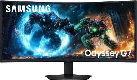 Samsung G75F, Skærme, Odyssey 40 '5K WUHD buet spilleskærm, 180 Hz, Sort, 40 ', 5120 x 2160, 101, 6 cm