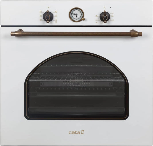 CATA MRA7108WH, Ovne, Bygning-i ovn Elektrisk i Rustic hvid Energy Class A 7 Funktioner og mekanisk, Hvid, 7108W, 60 L, 60 cm