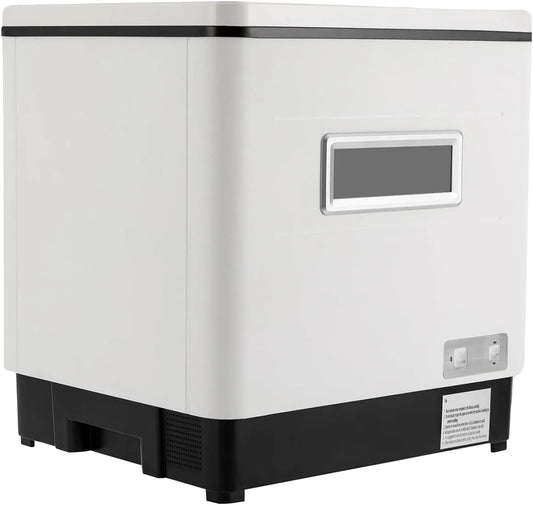 Treeisland, Store husholdningsapparater, Mini opvaskemaskine, 1500W opvaskemaskine Lille opvaskemaskine 60L, Hvid, 1500W, 60L, 70 g, 220V