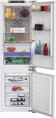 Beko, Køle-/fryseskabe, build- in køleskab, 283 L, E energieffektivitetsklasse, 193 L køleskab, 78 L, Hvid, 193 L, 178 cm