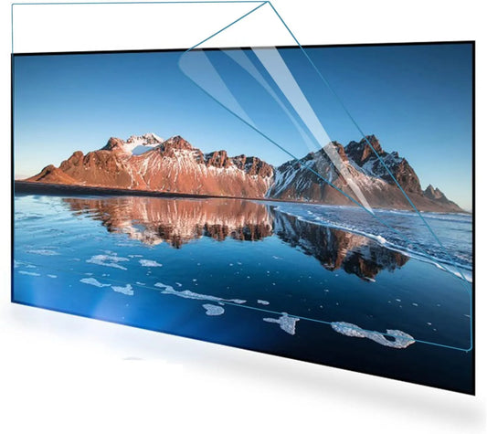 XQHD Matte-58in mat-58in, Skærmbeskyttelse til TV, Anti- blå lys 47- 58 tommer TV antirefleksfilm antistrike beskyttelse LCD skærm, Sort, 1269X721