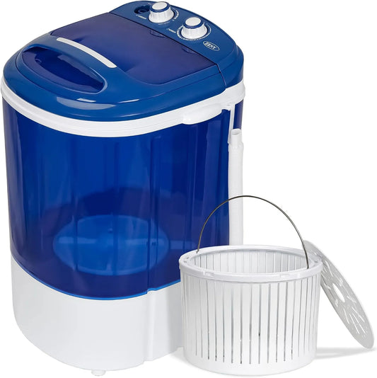 ZENY, Mobile vaskemaskiner, Bærbar minivaskemaskine, 8 pund vaskekapacitet, semiautomatisk, Hvid, 2.3 kg, 12 kg, 6 x 33, 8 x 53