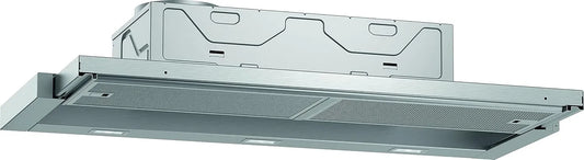 Neff D49ED22X1, Underbyggede emhætter, sortiment ekstraktor hætte, N50 fladskærm hætte, 90 cm, energieffektivitet klasse, Sort / sølv, 22X1