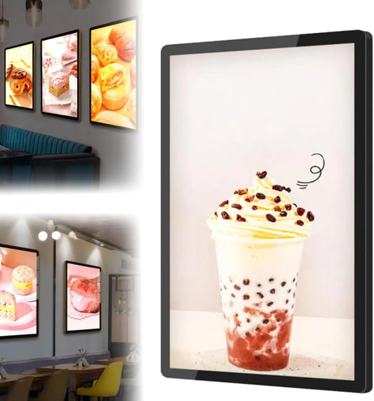 Generisch, LCD-grafik-skærme, Digital Signage skærm Kiosk, kommerciel reklame videoafspiller med Smart Split, Sort, 47 cm, 54, 6 cm, 59, 9 cm