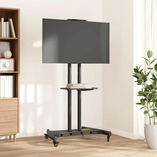 Gecheer Gamerzimmer379578 room379578, TV-borde og lowboards, TV stand på ruller 32- 70 inches Max VESA 600x400 60kg, TV kabinet TV bord TV, Grå
