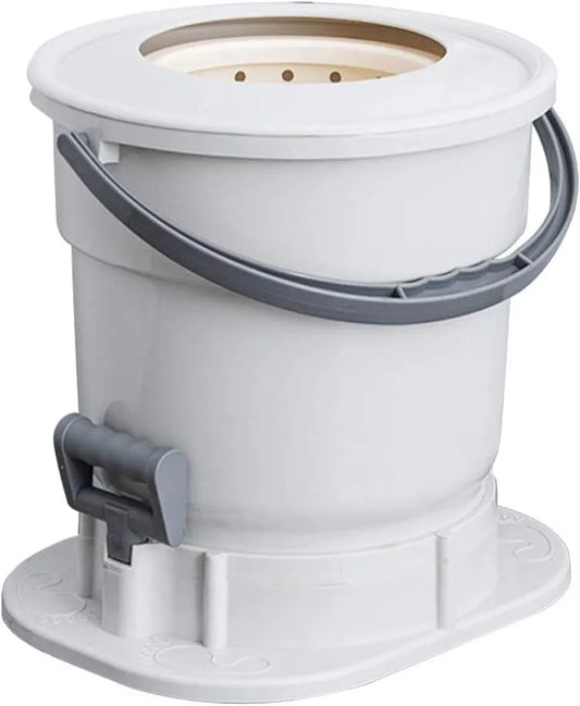 YXCKG, Maskiner til vaskerispinding, Mini Vaskedryber, Kompakt Spin Drier, Ikke-elektrisk Vaskedryber, Hvid, 2500 rpm, 39cm, 2 cm