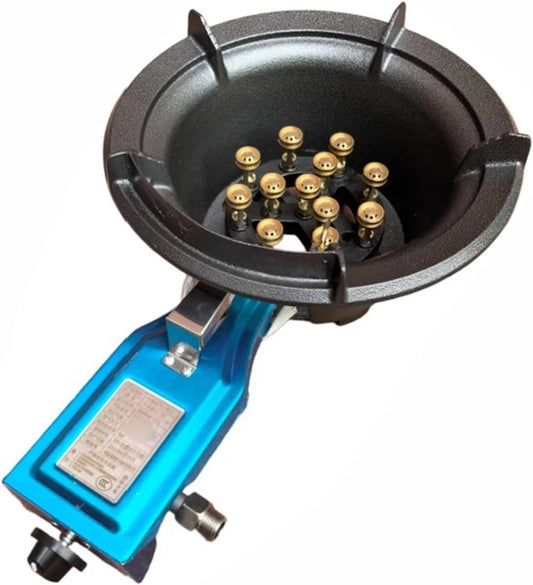 Generisch 15nozzle 5-kW-Gaskocher, Kogeplader, Bygning-i gaskomfur Med 1 brænder, bærbar 5-kW gaskomfur, Til Boot, campingvogn, Grå, 5 kW
