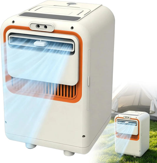 REWECI, Mobile klimaanlæg, Rumbesparende mobil aircondition, Hvid, 9kg, 5 × 25, 5 × 37, 5 cm