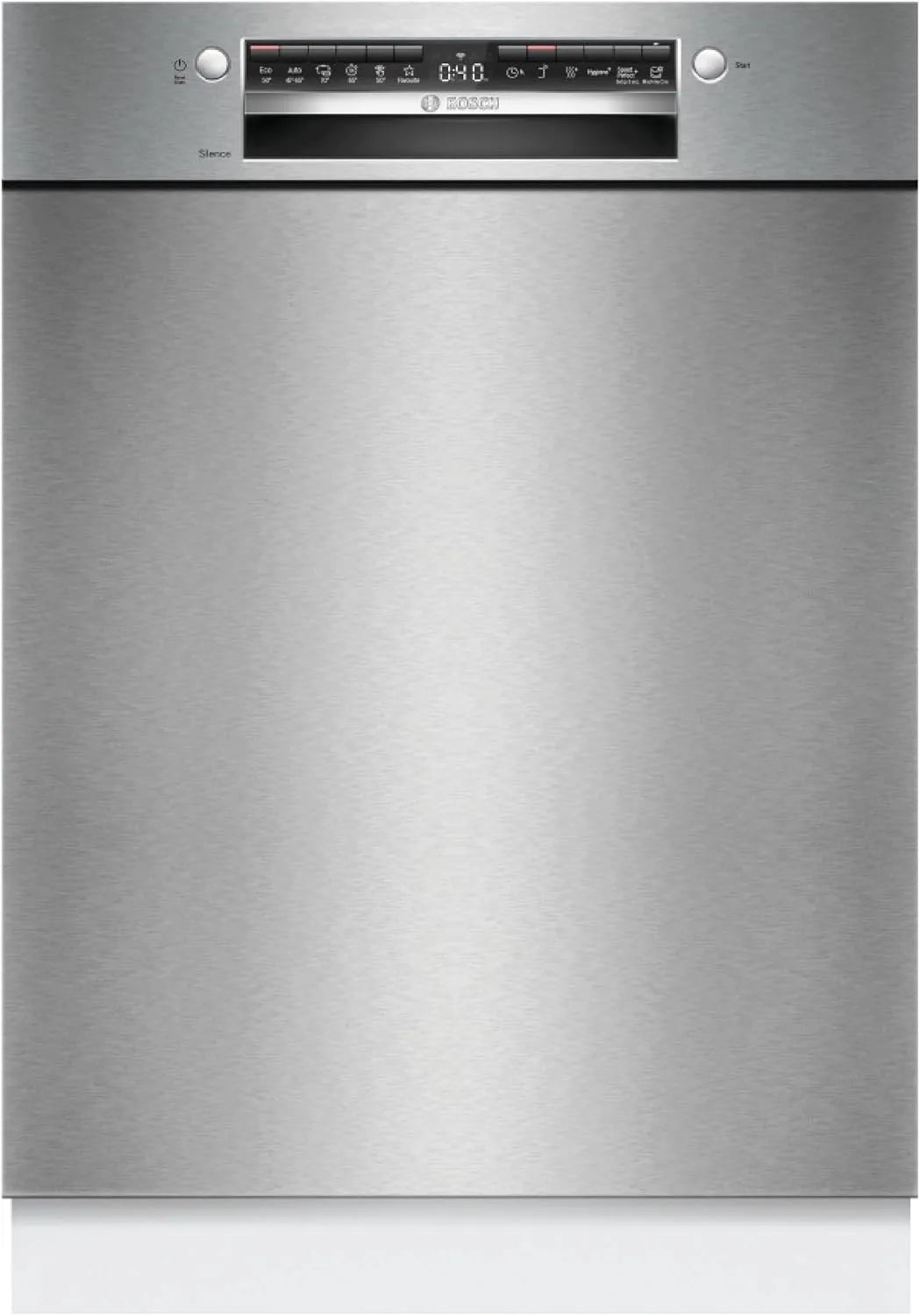 Bosch SMU4HTS15E, Opvaskemaskiner, 60 cm, Series 4 Smart Substruction Opvaskemaskine 60 cm Rustfrit stål, Sølv, 81, 5 cm, 57 cm, 57, 3 cm