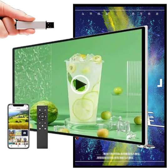 SXYKXYDL, Streaming af klienter, 27 '/ 32' / 43 '/ 49' Digital Kiosk Video Player for Commercial Reklame, Egnet, Sort, 27 ', 32', 43 ', 49'