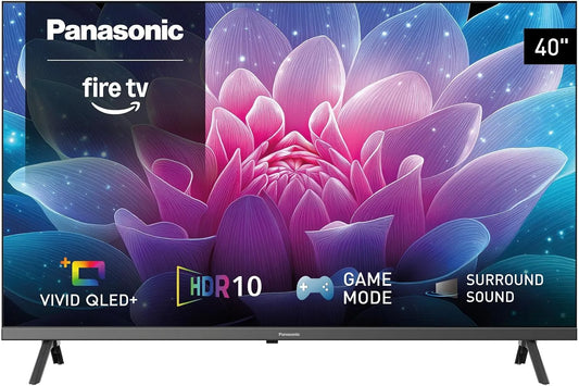 Panasonic TV-40S65C, Bærbare TV'er, TV, Fuld HD Vivid QLED +, Fire TV, Smart TV, Sort, QLED, FULL HD
