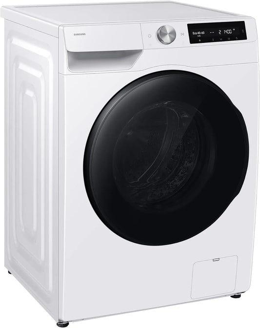 Samsung WD1EHG6U34BEU2, Vaske-tørremaskiner, vaskemaskine, 10 / 6 kg, vaskemaskine og tørretumbler i en enhed, AI Ecoboble &, Hvid, 2 v, 6 kg