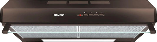 Siemens iQ300 LU63LCC40, Underbyggede emhætter, Integreret underbygning 60 cm LED belysning, Sort, 60 cm, 63L