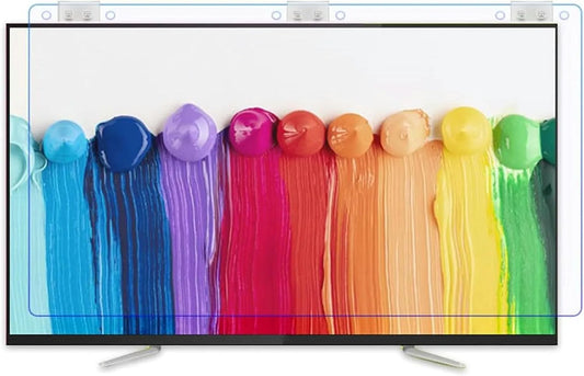 QUSYZD, Skærmbeskyttelse til TV skærm beskyttende film til 32-65 tommer TV, anti-blå lys / anti-ridse /, Sort, 4K, OLED, QLED, 58'