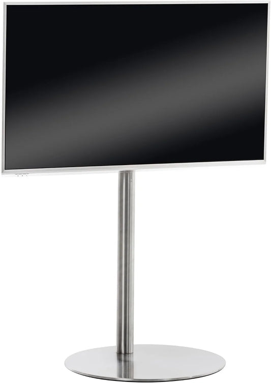 DELUKE, Stativfødder, TV stand WESEL runde - 64x53x100cm, metal, rustfrit stål, Sølv, 64x53x100cm, 100 cm, 64 x 21 cm, 60 cm