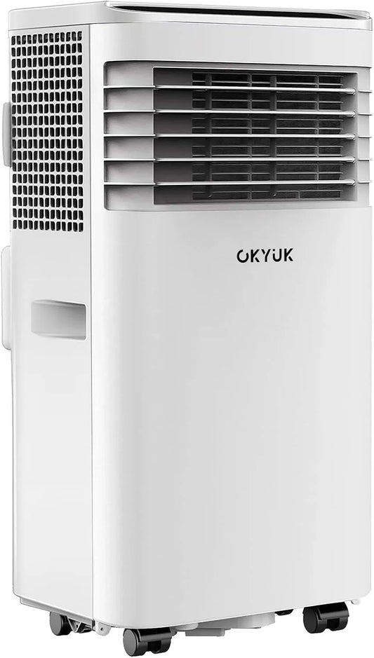 OKYUK, Mobile klimaanlæg, Mobile Air Conditioning 7000 BTU med udstødning Slange, Hvid, 7000 BTU, 135 cm