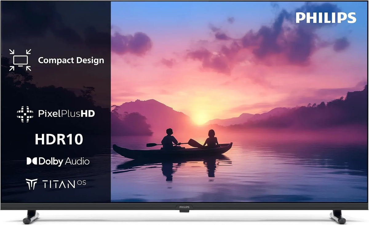 PHILIPS 2K-LED 40PFS6050, Bærbare TV'er, 2K LED Smart TV, Sort
