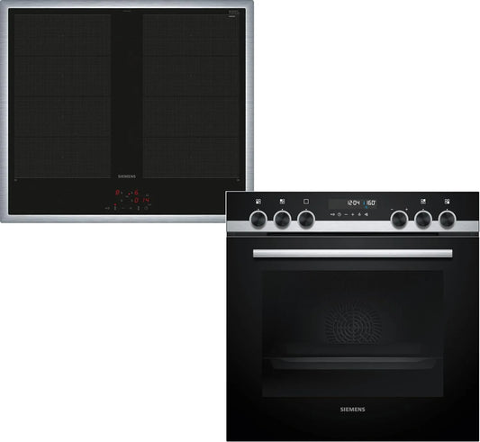Siemens iQ500 PQ521VA2ZM, Komfursæt, sæt med induktionsspole 60 x 60 cm, Sort, 60 x 60 cm, 521V, 578G, 71l