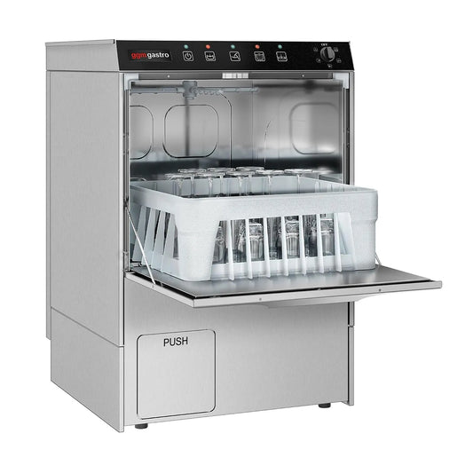 GGM Gastro, System Gastronomi Udstyr & Tilbehør, Glas Vasker 5 kW med Cleaner & Refinish Pump, Gennemsigtig, 5 kW, 480 mm, 580 mm, 770 mm