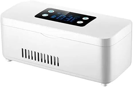 DIELEDQQ Constructive23 Konstruktion23, Køleskabe, Mini- insulin køleskab - bærbar medicinsk smart home køleskab, bil serum /, Hvid, 94 mm, 28 mm